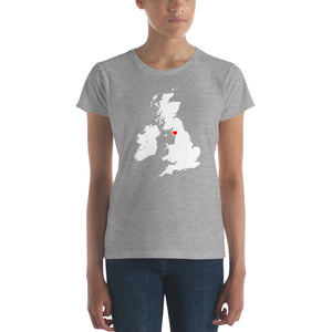 My Heart is in Ambleside, England Charlotte Mason Women's short sleeve t-shirt