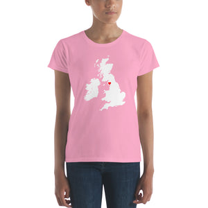 My Heart is in Ambleside, England Charlotte Mason Women's short sleeve t-shirt