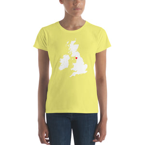 My Heart is in Ambleside, England Charlotte Mason Women's short sleeve t-shirt